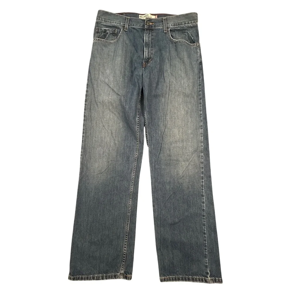 Vintage Levis 559 Relaxed Straight Jeans Mens 36x34 Blue Medium Wash Denim Pants